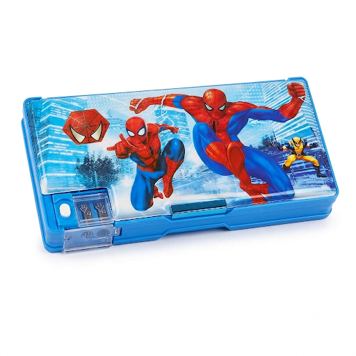 Compact Pencil Box with Sharpener