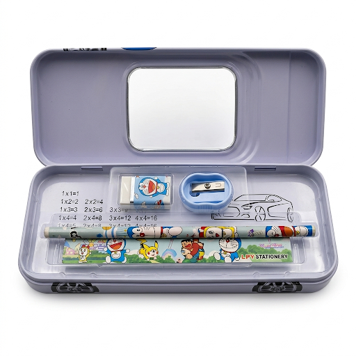Car Shaped Tin Pencil Box Set