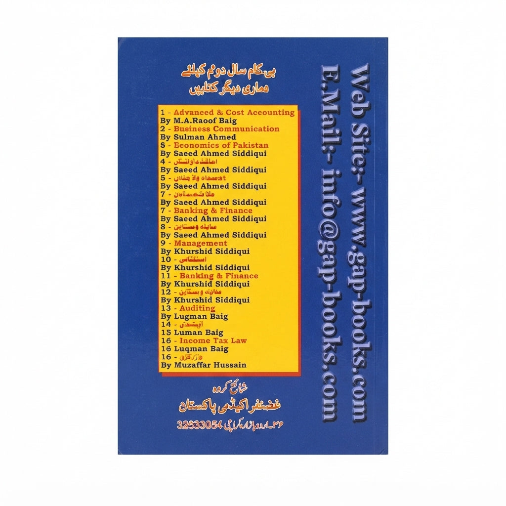 Tijarati wa Sanaati Qanoon (Business & Industrial Law) — B.Com Year 2