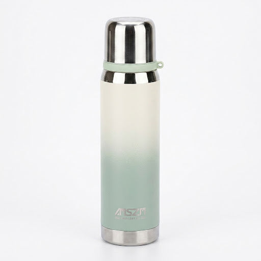 Insulated Stainless Steel Vacuum Flask Water Bottle with Cup Lid