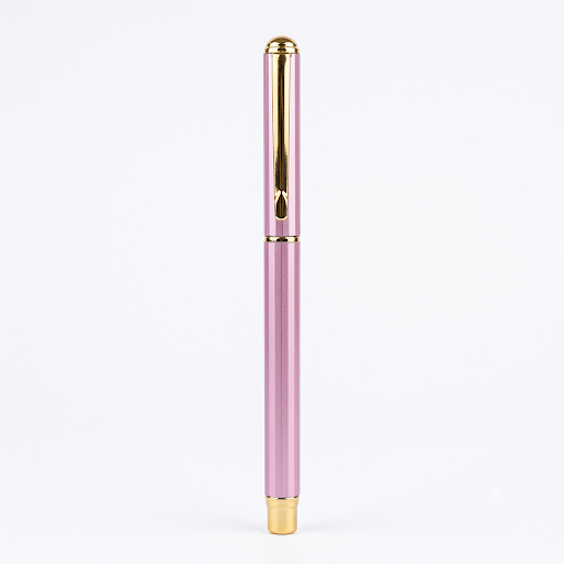 Elegant Metal ink Pen with Gold Cap