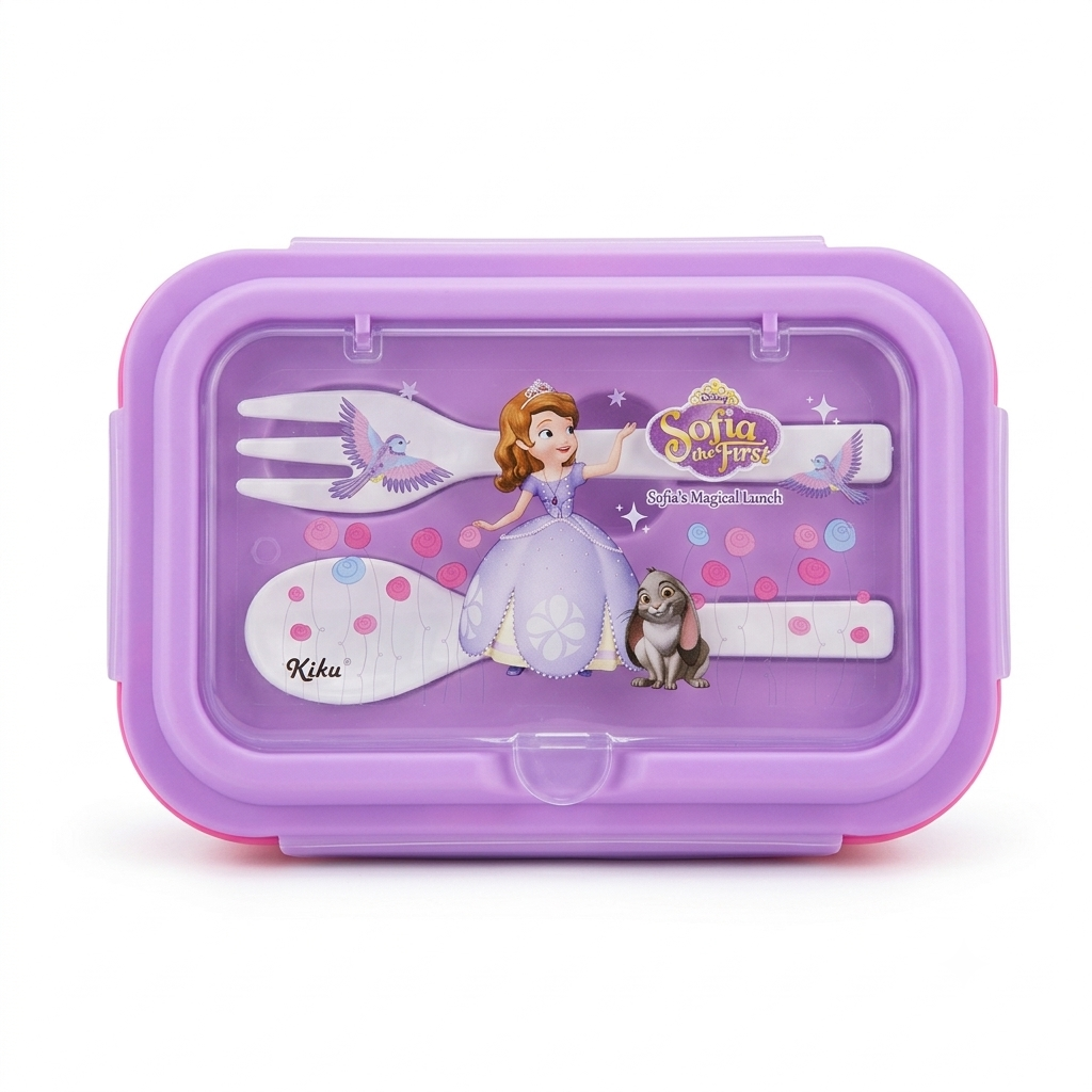 Batman Superman Kids Lunch Box with Spoon & Fork | Kiku