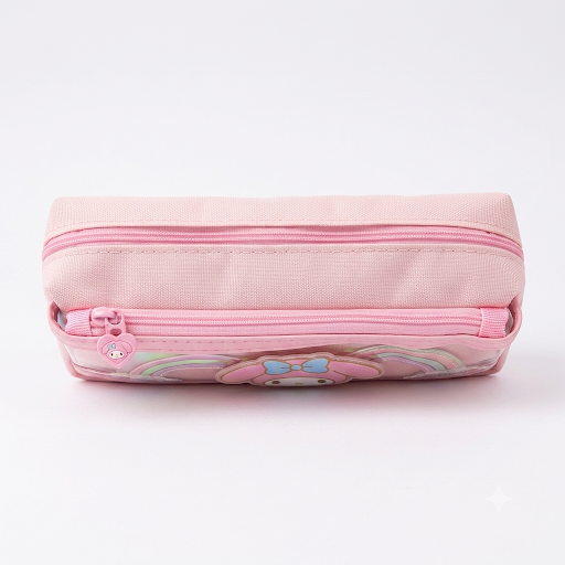 Checkered Holographic Character Pencil Pouch