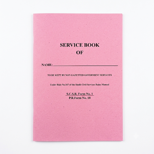 Service Book - Government Employee Service Record Register