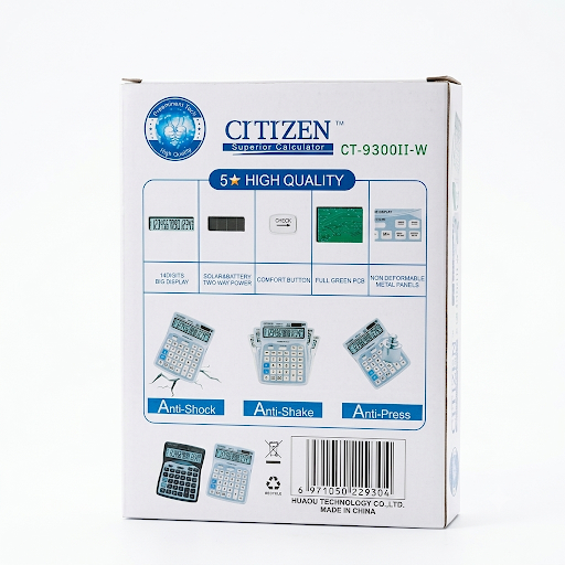 Citizen CT-9300II-W Check &amp; Correct Calculator - 14 Digit