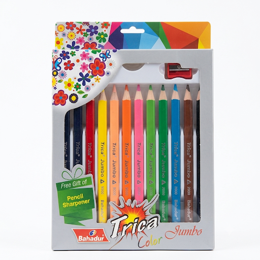 Jumbo Color Pencils - 12 Colors