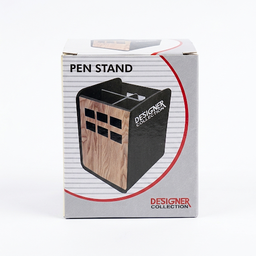 Designer Collection Wooden-Finish Pen Stand