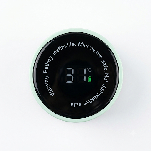 Character Print Smart Temperature Display Bottle