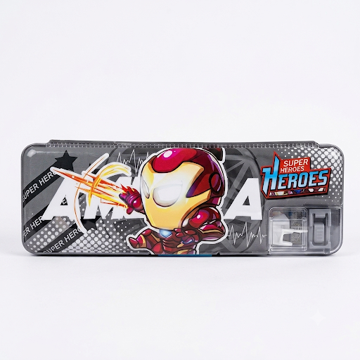 Character Pencil Box with Sharpener