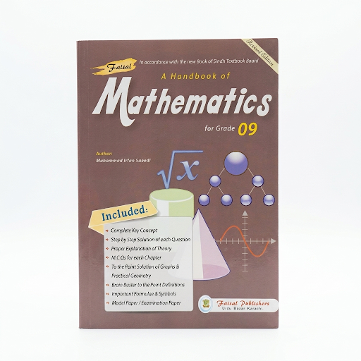 A Handbook of Mathematics for Grade 09 – Faisal Publishers