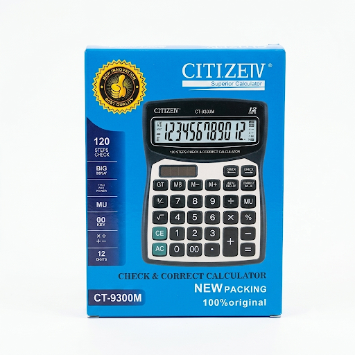 Citizen CT-9300M 12 Digit Check & Correct Calculator