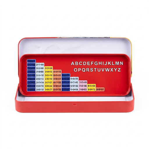 Metal Tin Pencil Box
