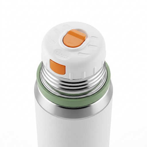 Insulated Stainless Steel Vacuum Flask Water Bottle with Cup Lid