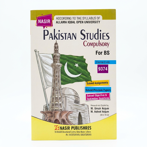 Pakistan Studies Compulsory for BS (Course Code 9374)
