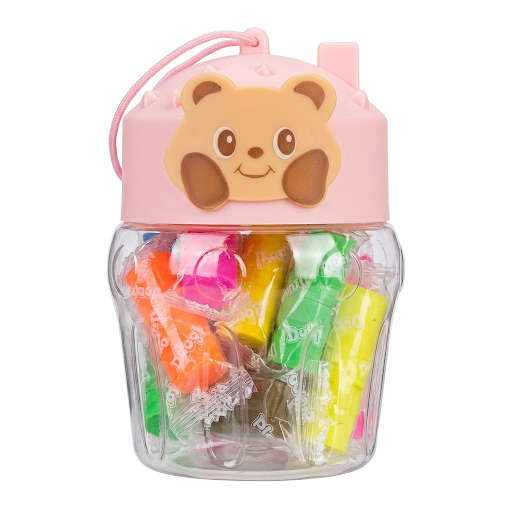 Cute Bear Play Dough Bottle Set – Kids Modeling Dough