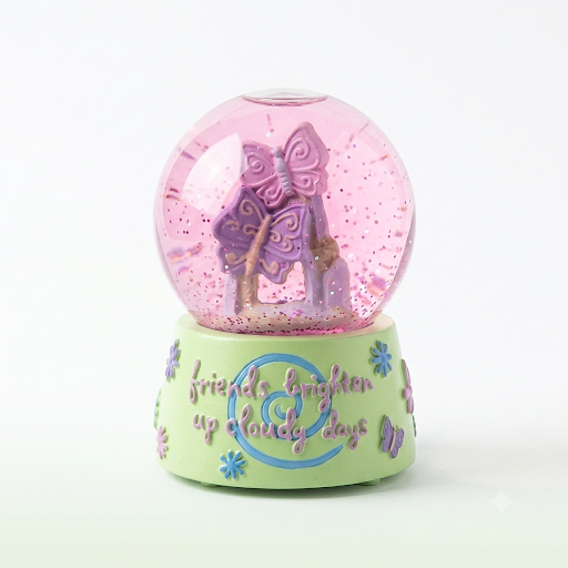 Mini Friendship Butterfly Water Globe