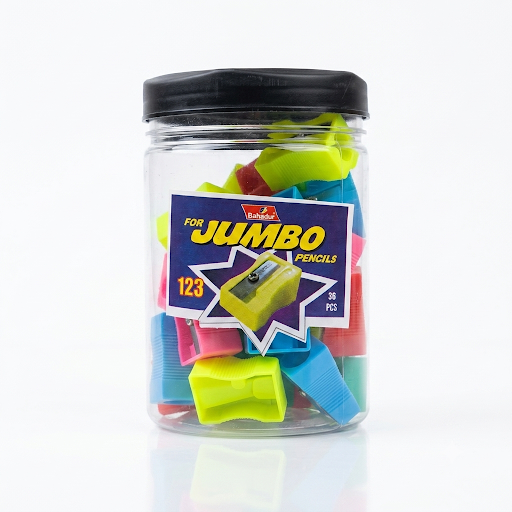 Bahadur Jumbo Pencil Sharpeners - Jar of 36