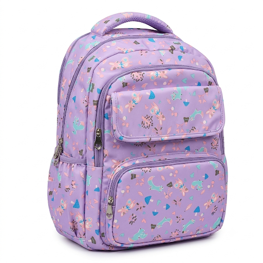 BSXIONG Fashion Bunny & Fox Print Backpack