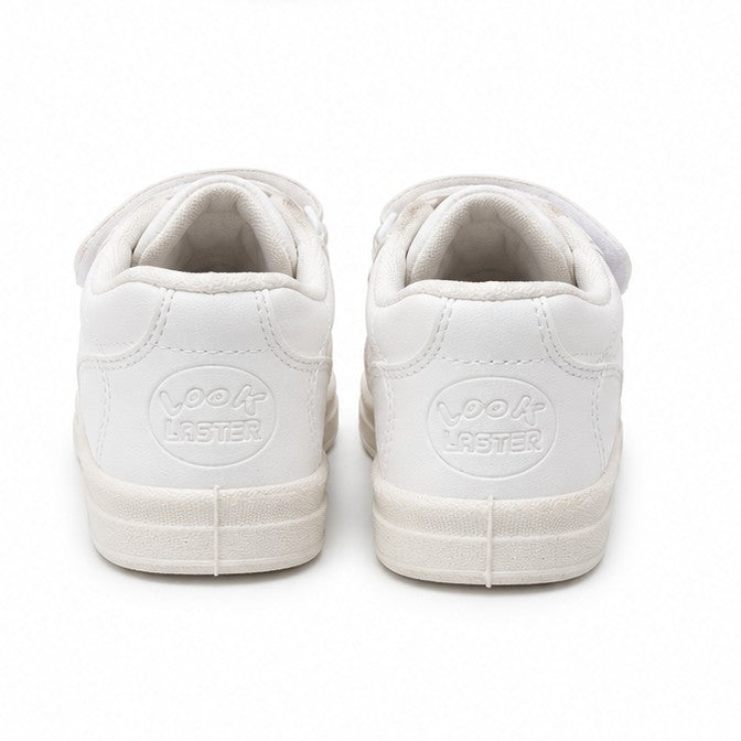 Look White School Shoes back view