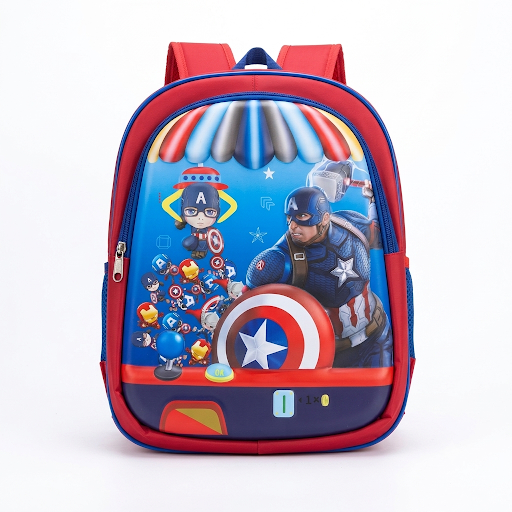 3D Digital Print Kids Backpack – Character Design