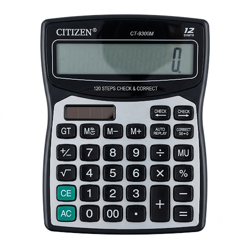 Citizen CT-9300M 12 Digit Check & Correct Calculator
