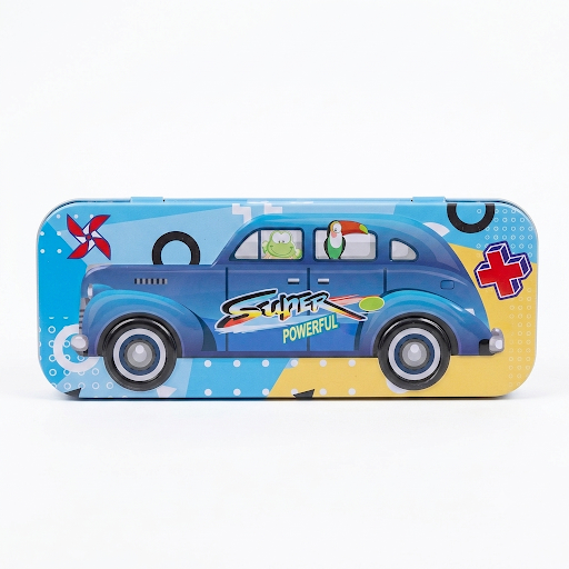 Metal Tin Pencil Box