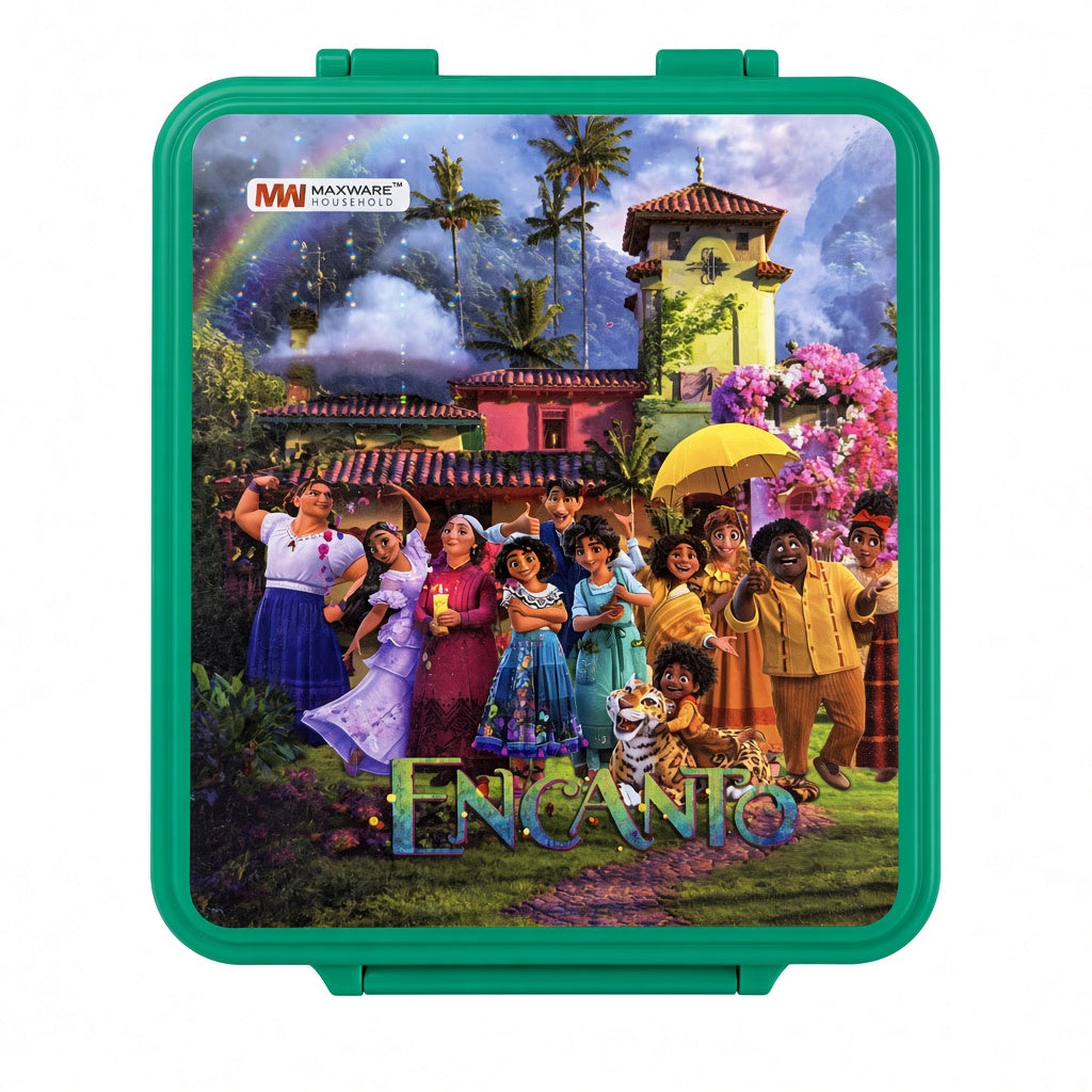 Maxware Kids Lunch Box – 4 Compartment with Handle (Encanto Print)