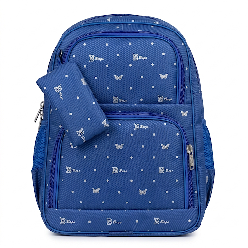 B Bags Kids Backpack – Butterfly & Polka Dot Print