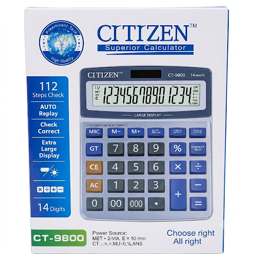 Citizen CT-9800 14 Digit Superior Calculator