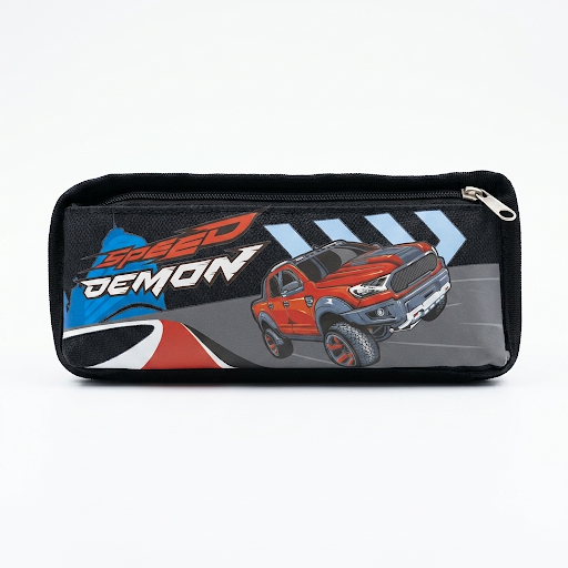 Speed Racing Print Pencil Pouch