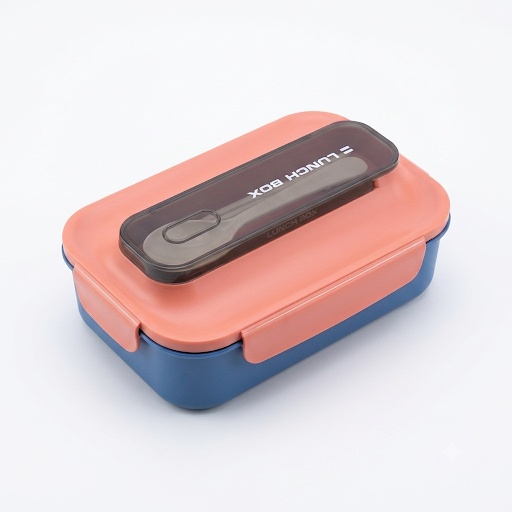 Lunch Box with Built-in Spoon Compartment – Matte Finish