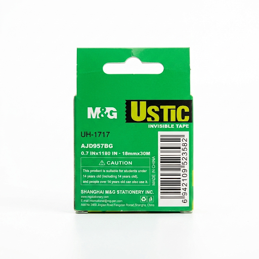 M&G Ustic Invisible Tape - 18mm x 30M