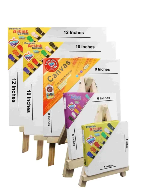 Canvas Board with Wooden Stand