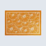 Orange & White Place Mat