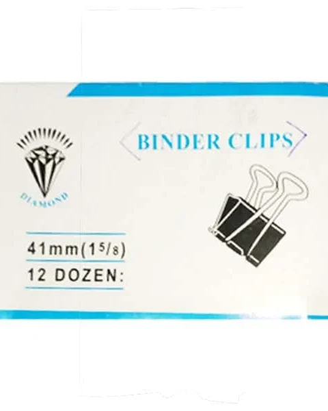 Binder Clips Black (12 Pack)