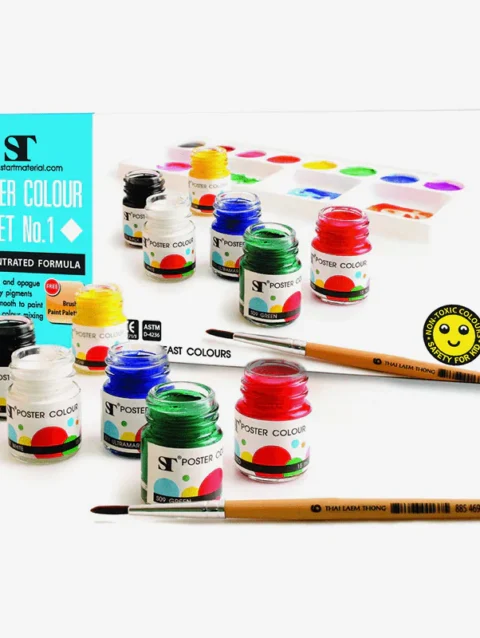 ST Poster Color Set Pack of 6 X 30ml Bottle
