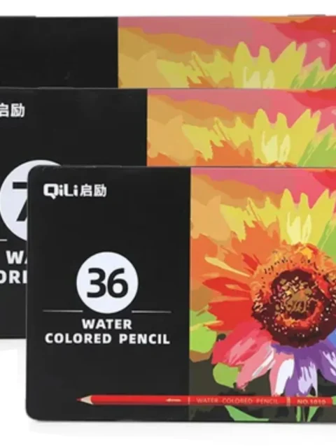 QILI Water Colored Pencils With Metal Box Set