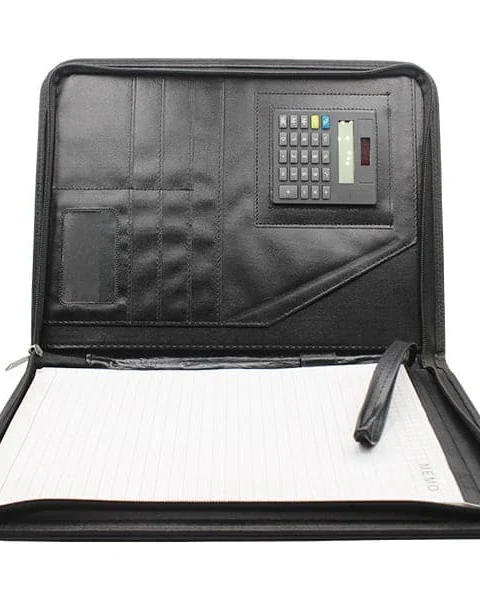 Office bag with calculator