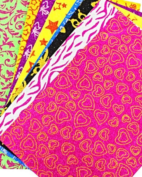 Design Foaming Glitter Sheets A4 Size Pack of 10
