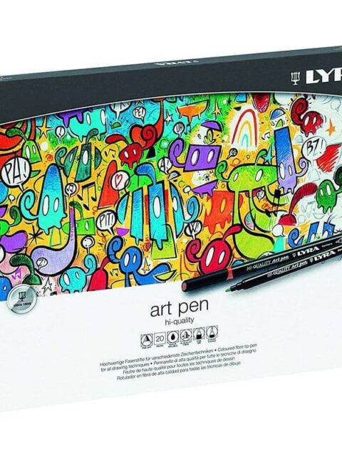Lyra Hi Quality Art Pen Tin Box Of 20